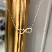 14k Altın İsimli Sonsuzluk Kolye thumbnail 4