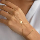 14k Altın Yonca Model Şahmeran - 2