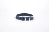 Doggie Deri El Yapımı Köpek Boyun Tasması 2x30-35 cm Mavi - 1