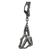 Köpek Göğüs Tasma Seti Dalga Desenli 1.5 cm*35-48 cm Siyah-Beyaz thumbnail 3