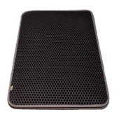 Cattie Kum Toplayıcı Fonksiyonel Kedi Paspası Altıgen 50-75 cm Gri - 4