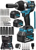 Dragro Alman Brushless 1000 Nm Kademeli Yüksek Torklu Somun Bijon Sökme  Akülü Vidalama Kömürsüz Motor - 1