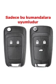 Opel Astra J Insignia Chevrolet Cruze Uyumlu Nano Kumanda Anahtar Kılıfı Oto Anahtarlık Gri Gold - 5