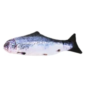 Benekli Peluş Balık Çanlı Kedi Oyuncağı 6-20 cm Mavi - 1