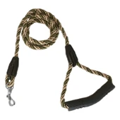 Üçlü Sarmallı Köpek Gezdirme Halatı 1 cm-120 cm Yeşil Krem - 3