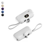 LinkTech EP54 4800 mAh Lightning Dock Stant Type-C Kablolu Mini Powerbank - 1