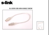 S-link SL-1030 Usb2.0 30cm Usb to Usb Kablosu - 1