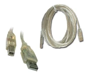 S-link SL-U2003 3mt 2.0 Usb Şeffaf Yazıcı Kablosu - 1