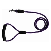 Üçlü Sarmallı Köpek Gezdirme Halatı 1 cm-120 cm Mor - 1