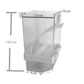 Akıllı Kuş Yemliği Taban Hazneli Beyaz (10-7,5)-14,5 cm thumbnail 2