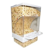 Akıllı Kuş Yemliği Taban Hazneli Beyaz (10-7,5)-14,5 cm thumbnail 1