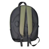 Kalpli Patili Astronot Şeffaf Taşıma Sırt Çantası Haki 24x32x42 cm - 5