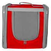 Markapet Çift Cam Kedi Köpek Taşıma Çantası 32x40x42 cm Kırmızı - 1