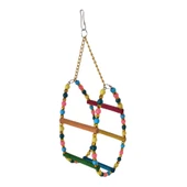 Markapet Renkli Boncuklu Ve Merdivenli Damla Kuş Salıncağı 9-24 cm - 6