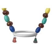 Markapet Renkli Boncuklu Oval Halkalı Papağan Salıncağı 15 cm-23 cm thumbnail 6