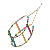 Markapet Renkli Boncuklu Ve Merdivenli Damla Kuş Salıncağı 9-24 cm - 4