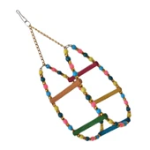Markapet Renkli Boncuklu Ve Merdivenli Damla Kuş Salıncağı 9-24 cm - 1