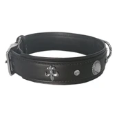 Markapet Deri Parlak Taşlı Köpek Boyun Tasması 49-55 cm Large Siyah thumbnail 8