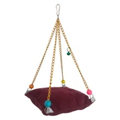 Markapet Zincirli Yataklı Kuş Hamağı Bordo Renkte - 2
