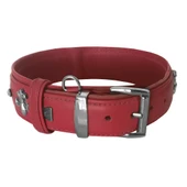 Markapet Deri Parlak Taşlı Köpek Boyun Tasması 28-32 cm X-Small Kırmızı - 5