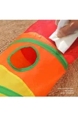 Gökkuşağı Desenli  Kedi Oyun Tüneli, Katlanabilir 125 cm - 3