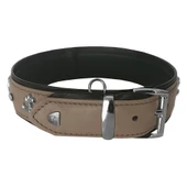 Markapet Deri Doğal Taşlı Köpek Boyun Tasması 44-50 cm Medium Taba thumbnail 3