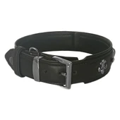 Markapet Deri Tavus Kuşu Tüyü Taşlı Köpek Boyun Tasması 44-50 cm Siyah thumbnail 8