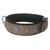 Markapet Taşlı Ve Aynalı Köpek Boyun Tasması 49-55 cm Large Taba thumbnail 4