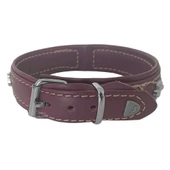 Markapet Deri Parlak Taşlı Köpek Boyun Tasması 38-43 cm Small Mor - 6