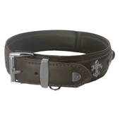 Markapet Deri Doğal Taşlı Köpek Boyun Tasması 33-37 cm X-Small Kahverengi thumbnail 2