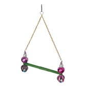 Markapet Lale Boncuklu Ve Tünekli Papağan Salıncağı 15 cm-23 cm Renkli thumbnail 1