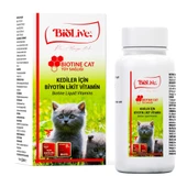 Biolive Kediler İçin Biotine Tüy Sağlığı Likit Vitamin 100ml - 1