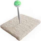 Yaylı Toplu Hacıyatmaz Kedi Aktivite Oyuncağı 16-20 cm Krem Rengi - 3