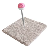 Yaylı Toplu Hacıyatmaz Kedi Aktivite Oyuncağı 16-20 cm Bej - 5