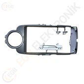 OTO TABLET ÇERÇEVE TOYOTA YARIS 2012-2018 9" GÜMÜŞ TAC-187 thumbnail 1