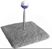 Yaylı Toplu Hacıyatmaz Kedi Aktivite Oyuncağı 16-20 cm Gri - 7