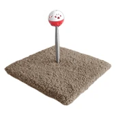 Yaylı Toplu Hacıyatmaz Kedi Aktivite Oyuncağı 16-20 cm Taba - 1