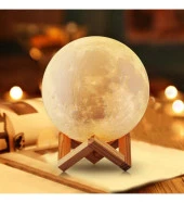 6 Renkli Dokunmatik Standlı Dolunay Lamba thumbnail 1