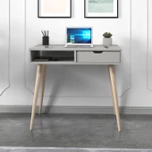 İNARCH DİZAYN Offer Çalışma Masası, Bilgisayar Masası, Çekmeceli Kilim, Ahşap Ayak, Ev-Ofis - 1