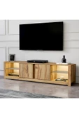 İNARCH DİZAYN Aydos Işıklı, Cam Raflı Tv Ünitesi Kilim, Kapaklı Tv Sehpası, Ev-Ofis - 2