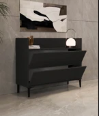 İNARCH DİZAYN Gale Çok Amaçlı Dolap, Dresuar, 2 Kapaklı Dolap, Antrasit, Ev-Ofis - 4