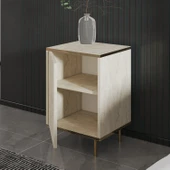 İNARCH DİZAYN İmaj Komodin Orma Mermer/Beyaz Gold thumbnail 3