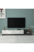 İNARCH DİZAYN Majör Tv Sehpası Orma Mermer/Antrasit thumbnail 1