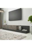 İNARCH DİZAYN Majör Tv Sehpası Gordion Mermer/Antrasit thumbnail 2