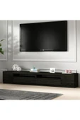 İNARCH DİZAYN T008 Arya Işıklı Tv Sehpası SET Ahşap Siyah thumbnail 2