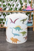 Dinozorlar Baskılı Fileli Havlu Çamaşır Havlu Kirli Sepeti 37 x 40 - 2
