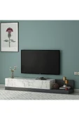 İNARCH DİZAYN Majör Tv Sehpası Orma Mermer/Antrasit thumbnail 3