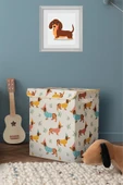 Sausage Dog Çok Amaçlı Kapaklı Oyuncak Çamaşır Saklama Kutusu Katlanır Düzenleyici 30x40x50 - 1