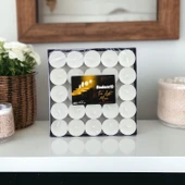 Tealight Mum 50x6 Gr Dekoratif Mumu Kandil Hediyelik Fitilli Mumluk Şamdan Krem Renk Kokusuz - 4