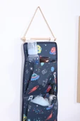 Uzay Baskılı 3 Cepli Çok Amaçlı Askılı Duvar Tipi Dolap Içi Banyo Mutfak Düzenleyici Organizer 20 x 60 - 3